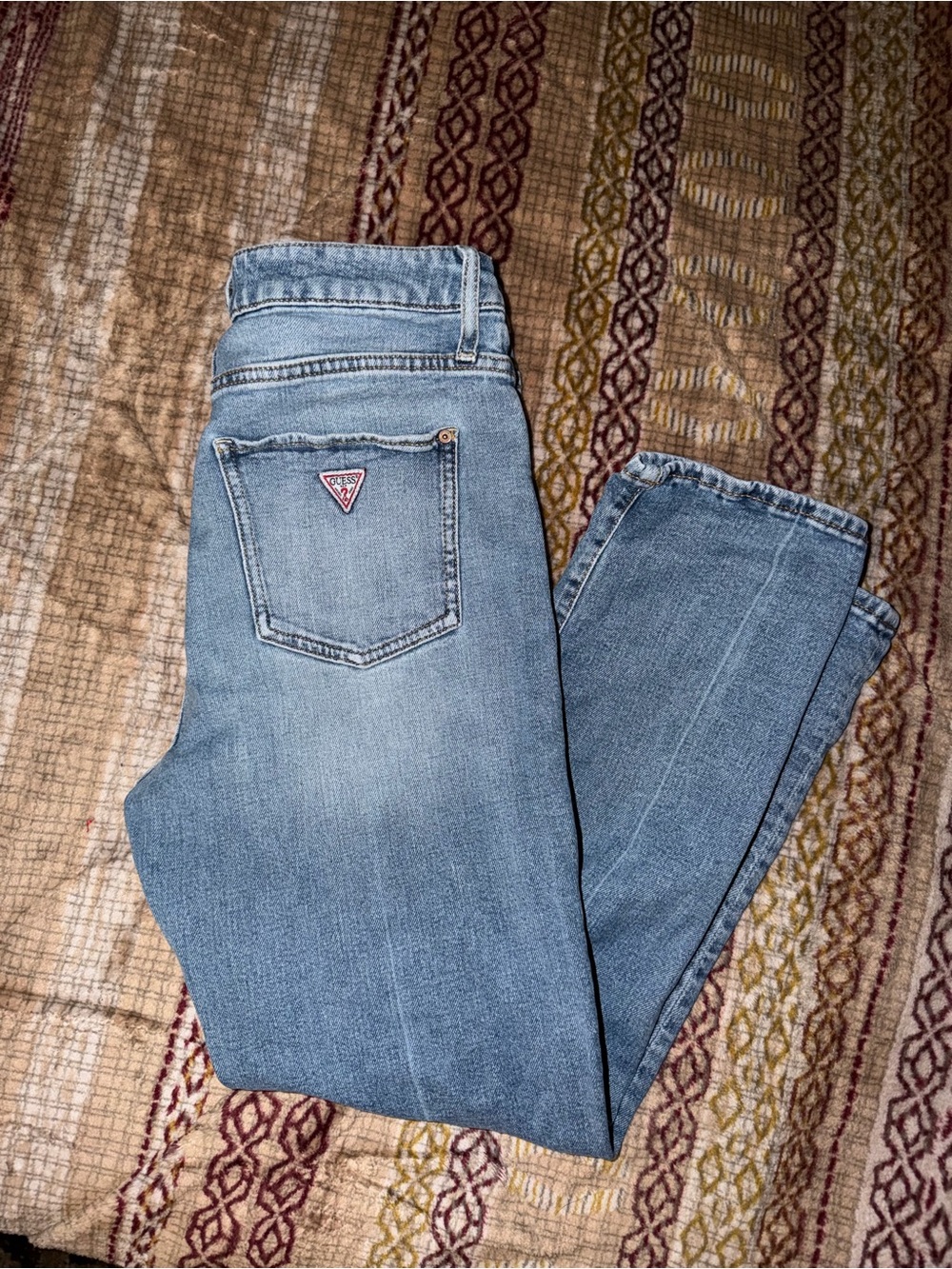 Guess Women's Straight Leg Jeans in Light Blue Wash